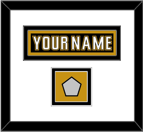 Anaheim Nameplate & Stanley Cup Finals Patch - Home Black (2006-2014) - Signature Tier 1