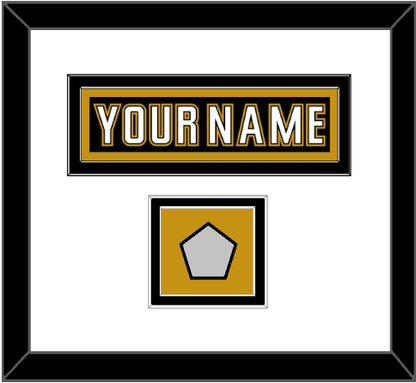 Anaheim Nameplate & Stanley Cup Finals Patch - Home Black (2006-2014) - Signature Tier 1
