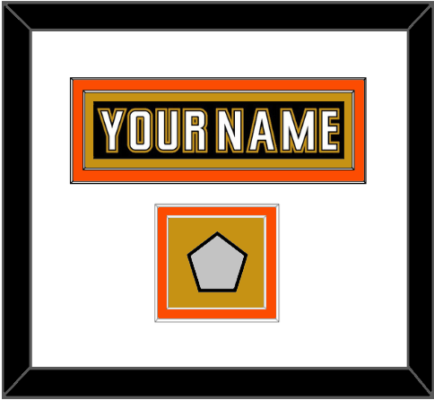 Anaheim Nameplate & Stanley Cup Finals Patch - Home Black (2006-2014) - Signature Tier 2