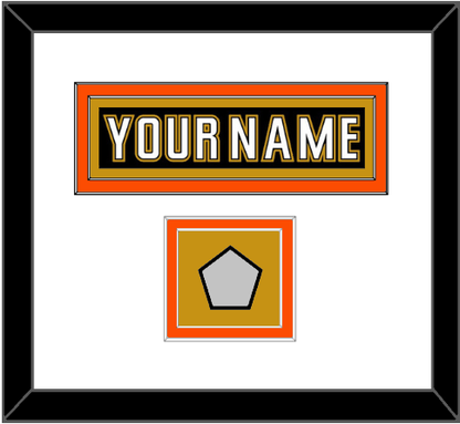 Anaheim Nameplate & Stanley Cup Finals Patch - Home Black (2006-2014) - Signature Tier 2