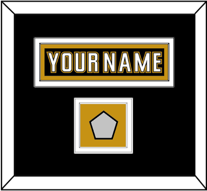 Anaheim Nameplate & Stanley Cup Finals Patch - Home Black (2006-2014) - Signature Tier 3