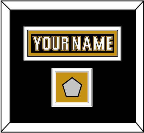 Anaheim Nameplate & Stanley Cup Champions Patch - Home Black (2006-2014) - Signature Tier 3