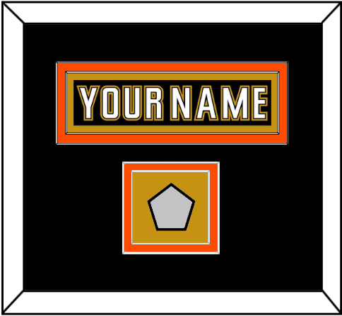 Anaheim Nameplate & Stanley Cup Finals Patch - Home Black (2006-2014) - Signature Tier 4