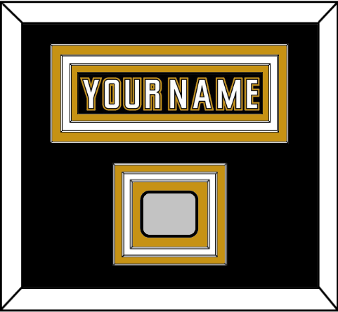 Anaheim Nameplate & Stanley Cup Finals Patch - Home Black (2006-2014) - Premier Tier 2