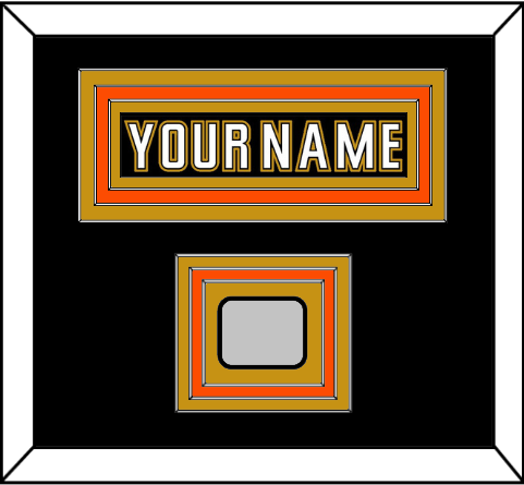 Anaheim Nameplate & Stanley Cup Finals Patch - Home Black (2006-2014) - Premier Tier 3