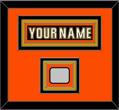 Anaheim Nameplate & Stanley Cup Finals Patch - Home Black (2006-2014) - Premier Tier 4