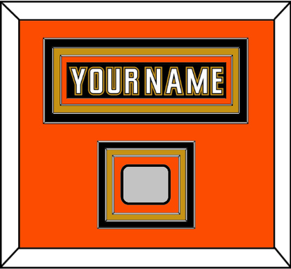 Anaheim Nameplate & Stanley Cup Finals Patch - Home Black (2006-2014) - Premier Tier 4