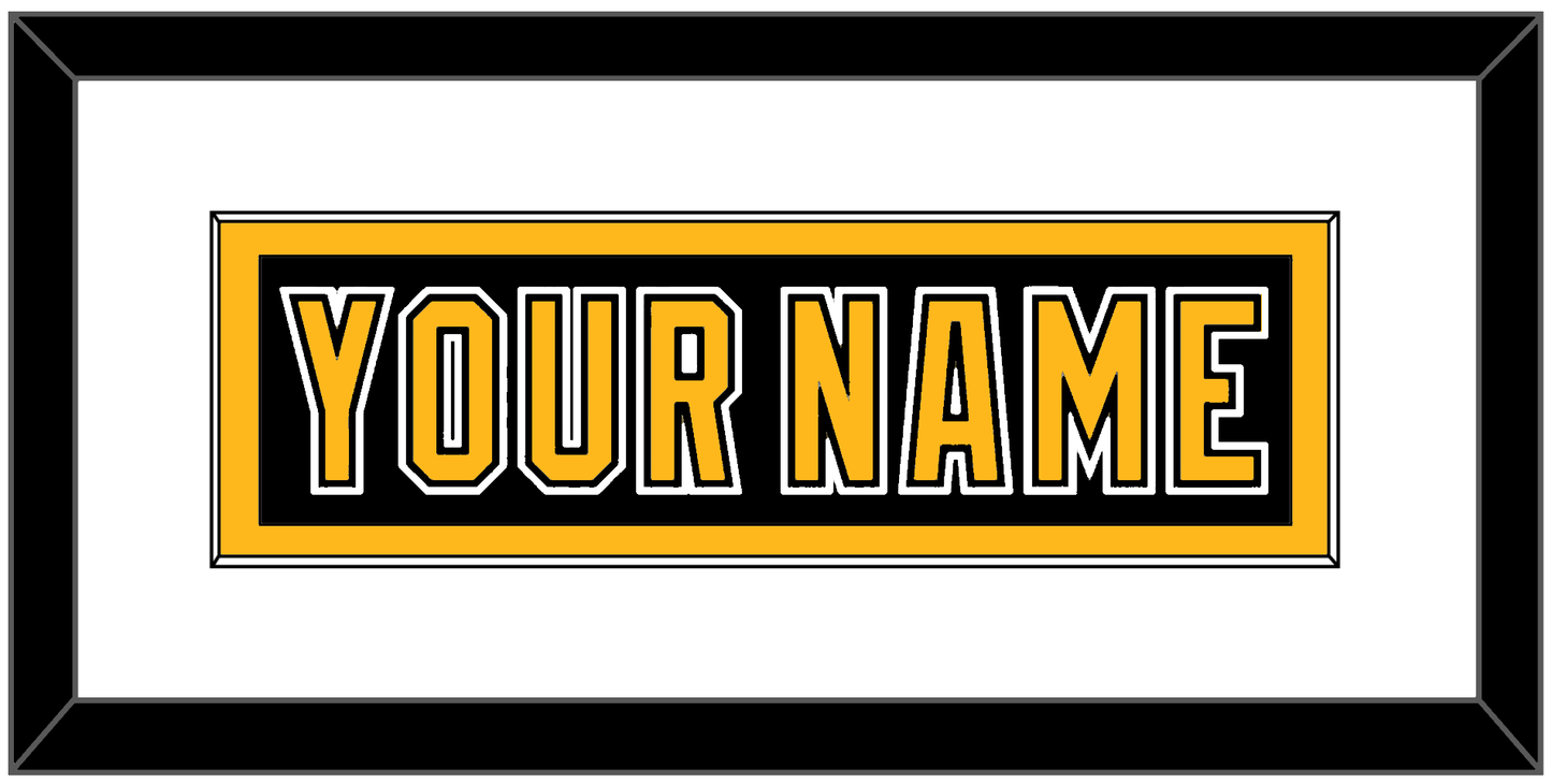 Boston Nameplate - Road/Home Black (1995-2007) - Essential Tier 1