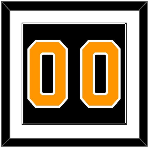 Boston Number (Back) - Home Black - Single Mat 1