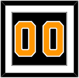 Boston Number (Back) - Home Black - Single Mat 1