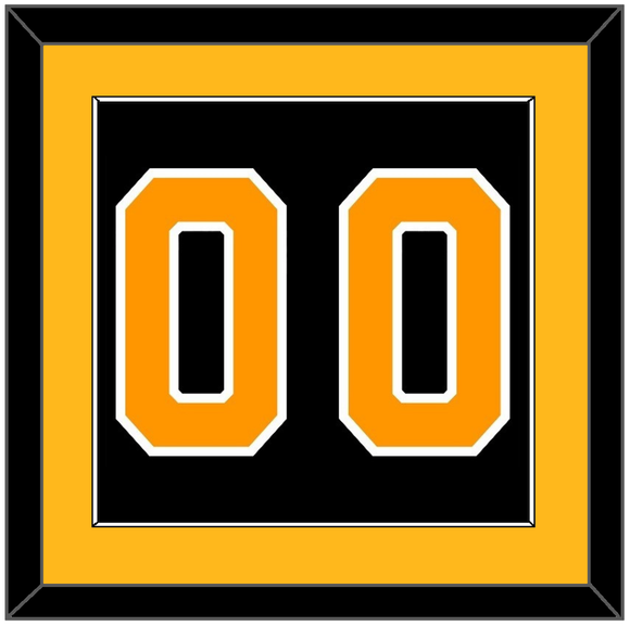 Boston Number (Back) - Home Black - Single Mat 2