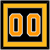 Boston Number (Back) - Home Black - Single Mat 2