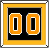 Boston Number (Back) - Home Black - Single Mat 2