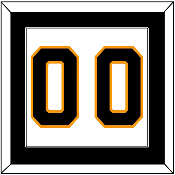 Boston Number (Back) - Road White - Single Mat 1