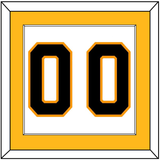 Boston Number (Back) - Road White - Single Mat 2