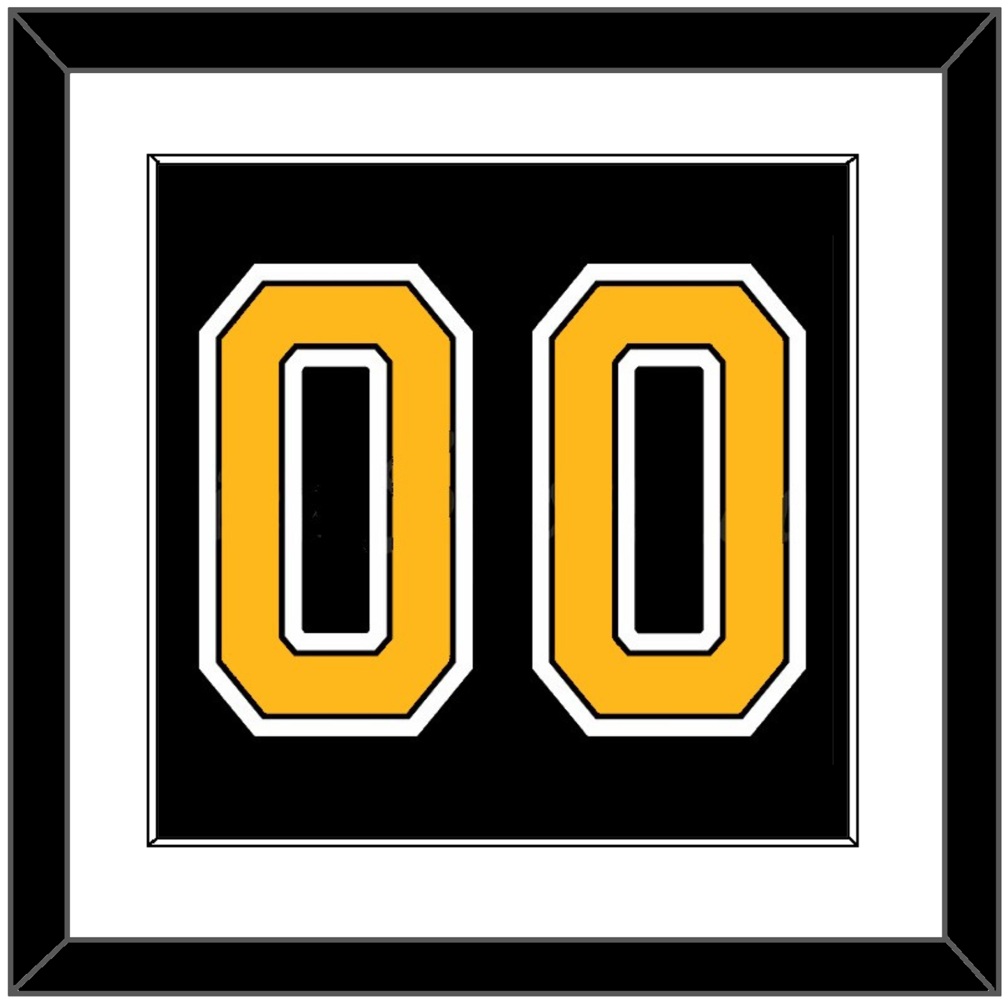Boston Number (Back) - Home Black (2007-2017) - Essential Tier 1