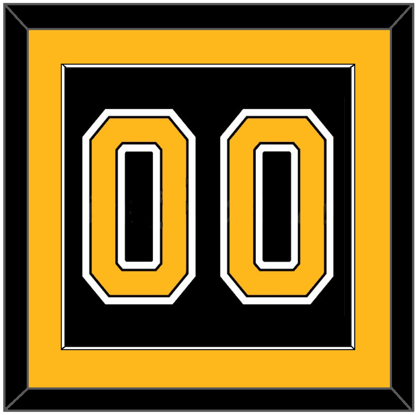 Boston Number (Back) - Home Black (2007-2017) - Essential Tier 2