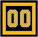 Boston Number (Back) - Home Black (2007-2017) - Single Mat 2