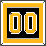 Boston Number (Back) - Home Black (2007-2017) - Single Mat 2