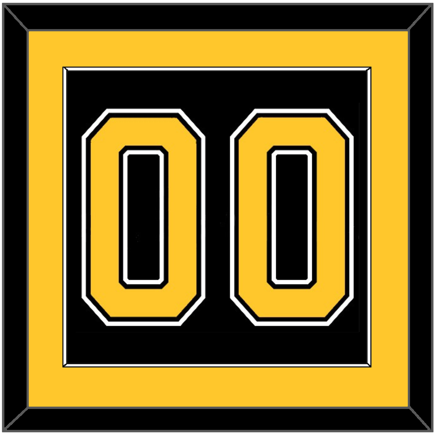 Boston Number (Back) - Road/Home Black (1995-2007) - Essential Tier 2