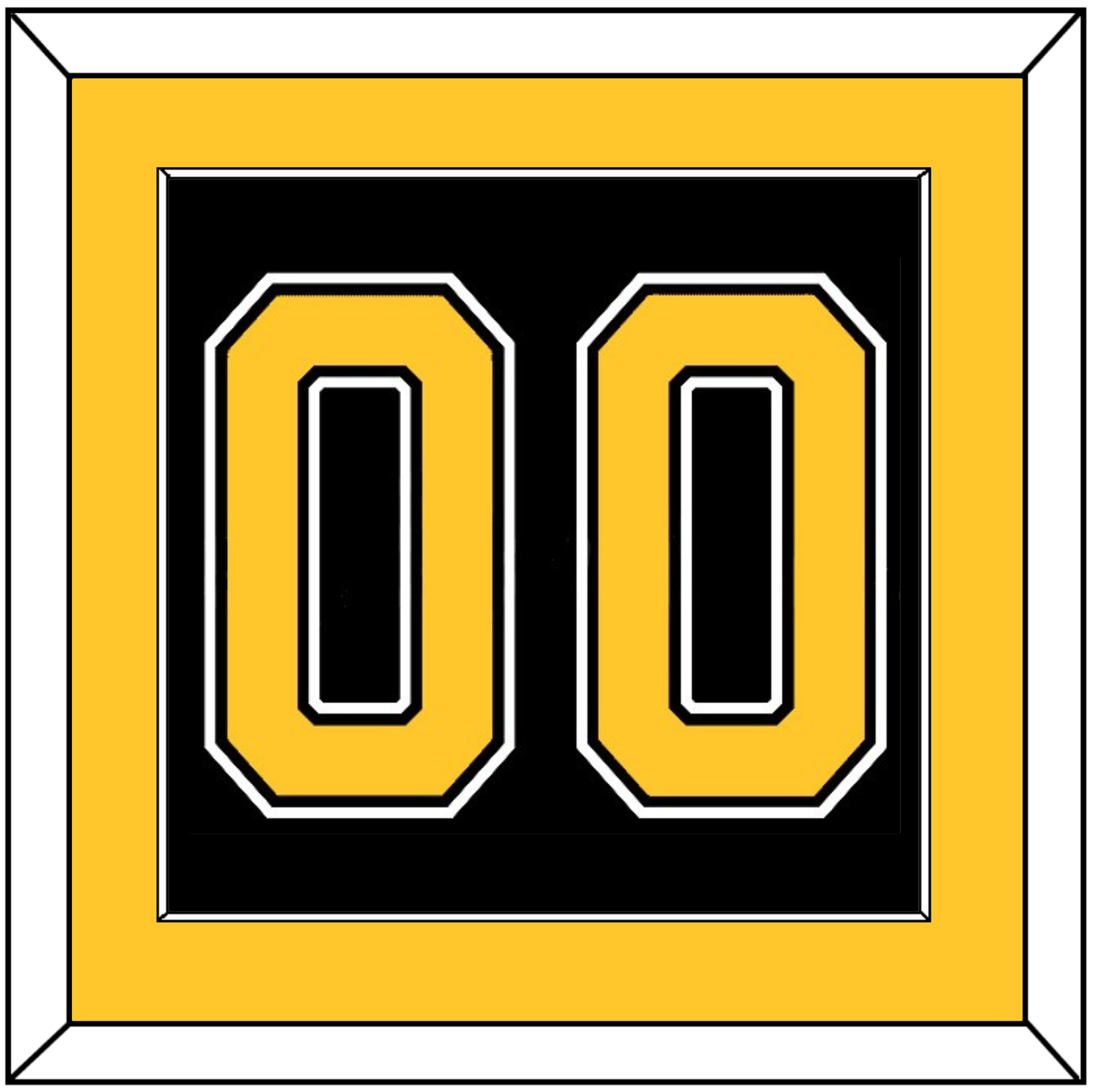 Boston Number (Back) - Road/Home Black (1995-2007) - Essential Tier 2