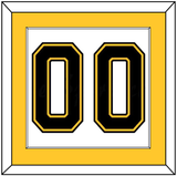 Boston Number (Back) - Home/Road White (1995-2007) - Single Mat 2