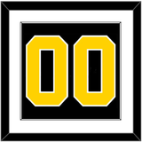 Boston Number (Back) - Road Black (1981-1995) - Single Mat 1