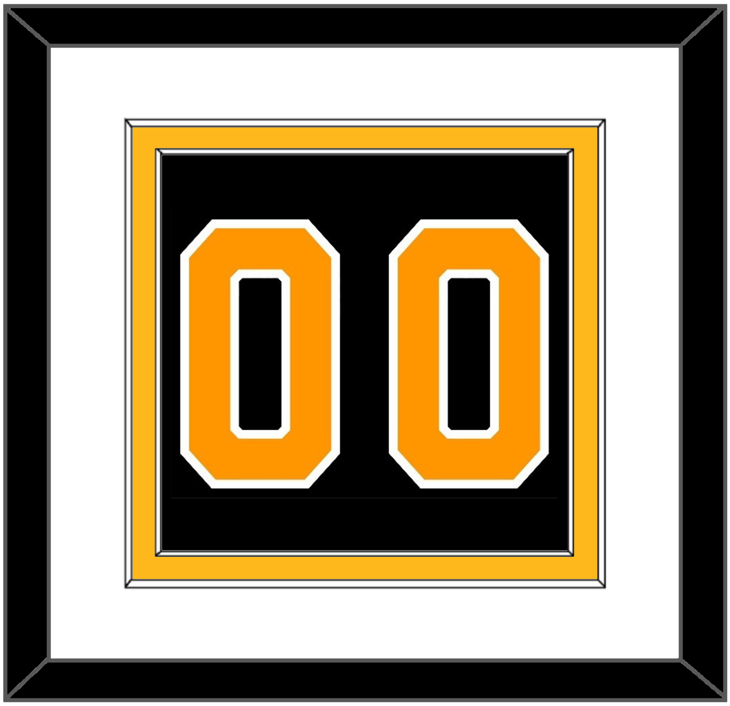 Boston Number (Back) - Home Black - Signature Tier 1