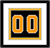 Boston Number (Back) - Home Black - Double Mat 1