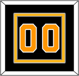 Boston Number (Back) - Home Black - Double Mat 2