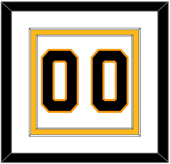 Boston Number (Back) - Road White - Double Mat 1