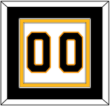 Boston Number (Back) - Road White - Double Mat 3