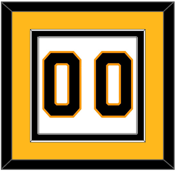 Boston Number (Back) - Road White - Double Mat 4