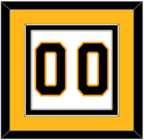 Boston Number (Back) - Road White - Double Mat 4