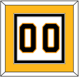 Boston Number (Back) - Road White - Double Mat 4