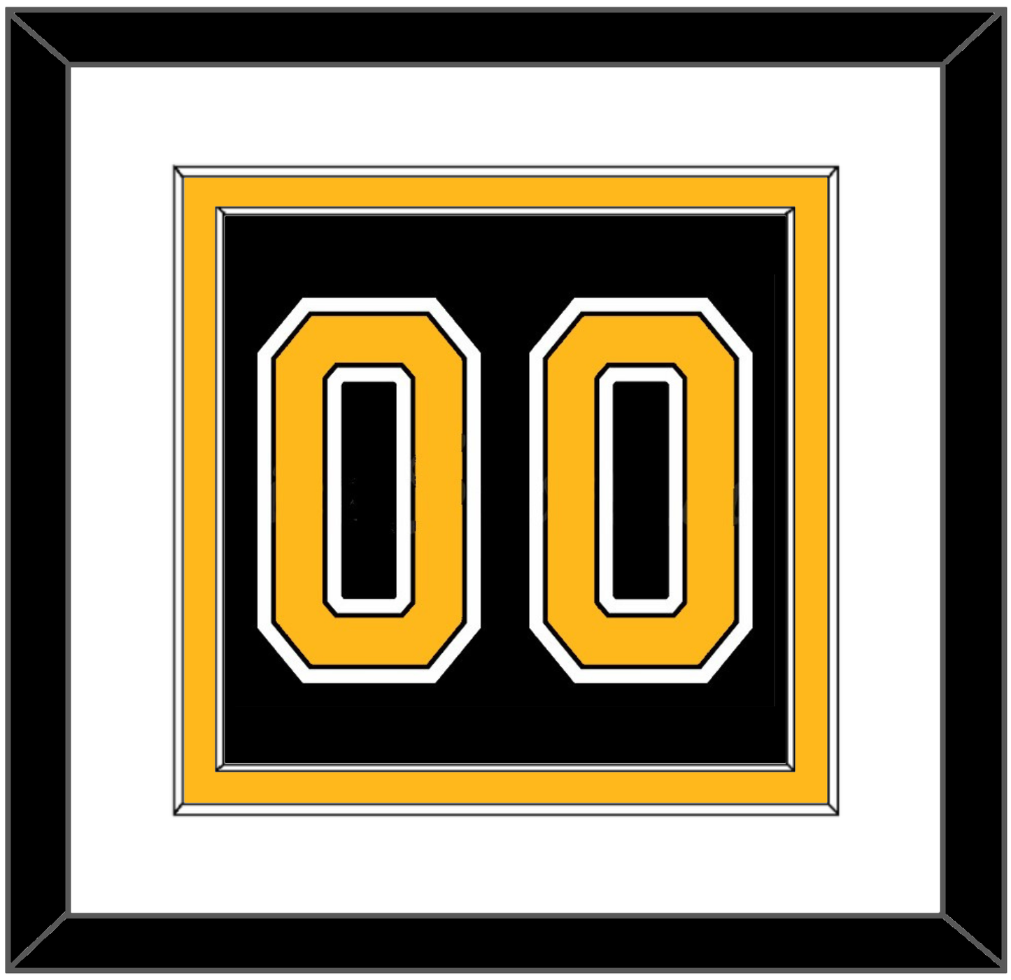 Boston Number (Back) - Home Black (2007-2017) - Signature Tier 1