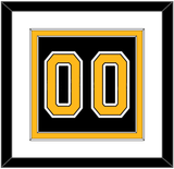 Boston Number (Back) - Home Black (2007-2017) - Double Mat 1