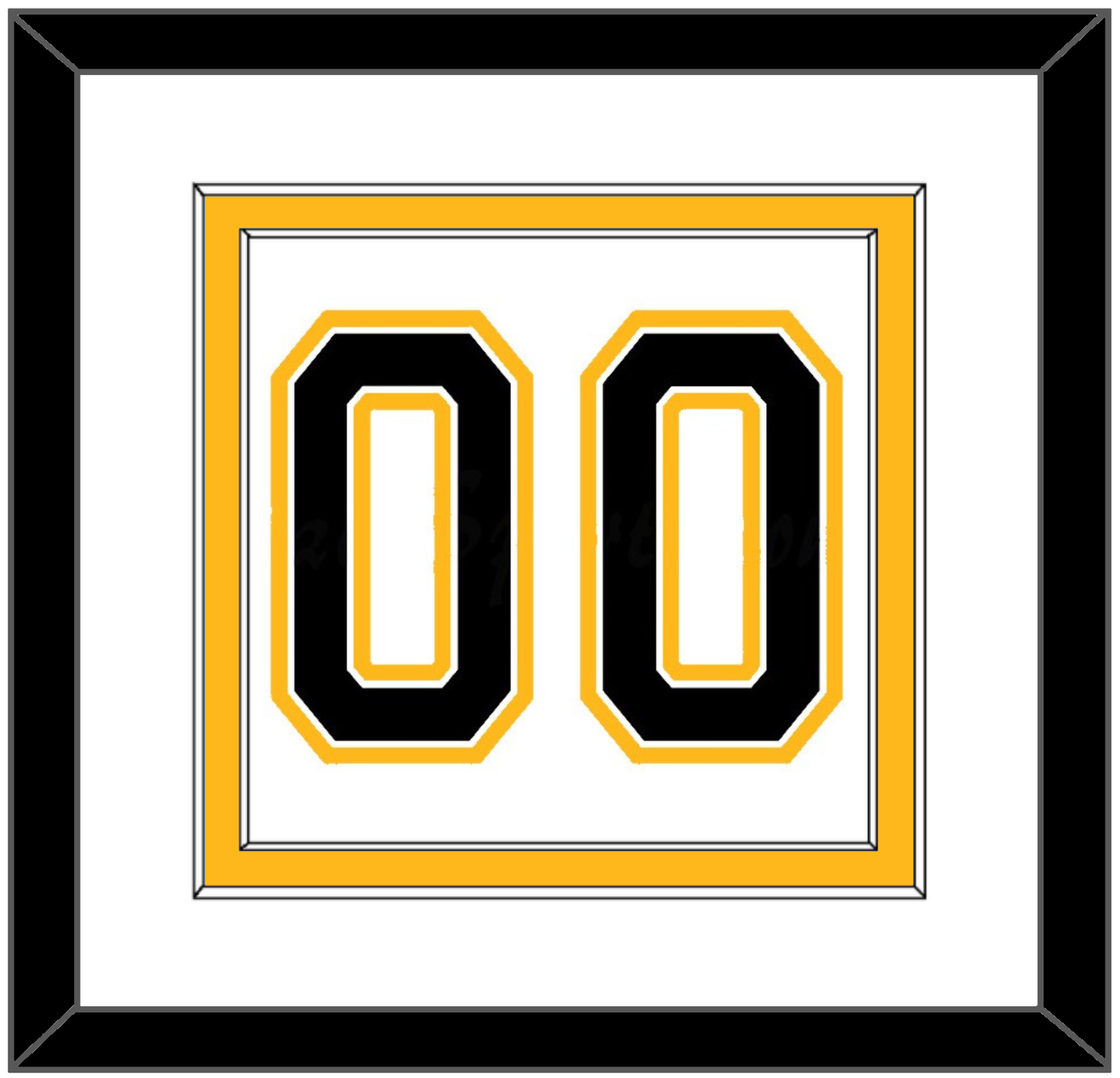 Boston Number (Back) - Road White (2007-2017) - Signature Tier 1