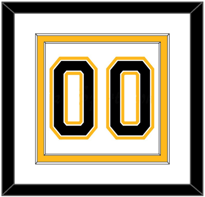 Boston Number (Back) - Road White (2007-2017) - Signature Tier 1