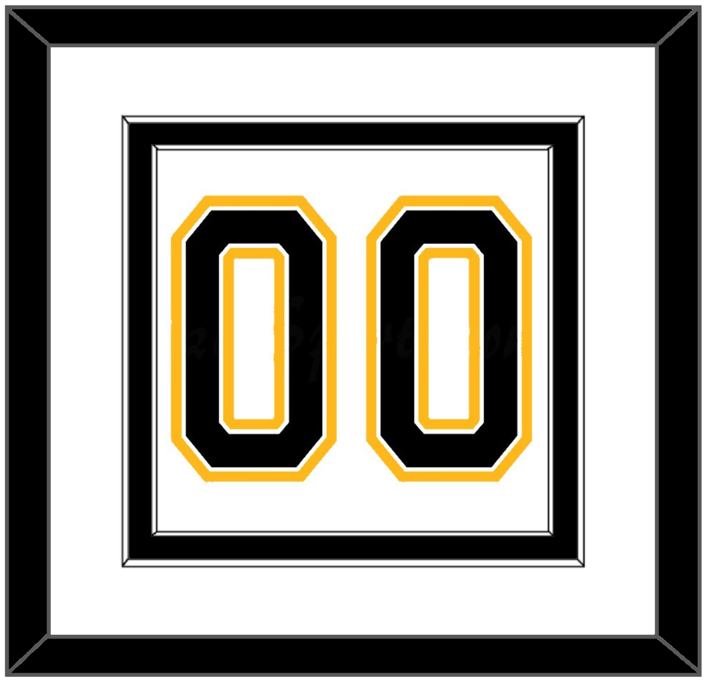 Boston Number (Back) - Road White (2007-2017) - Signature Tier 2