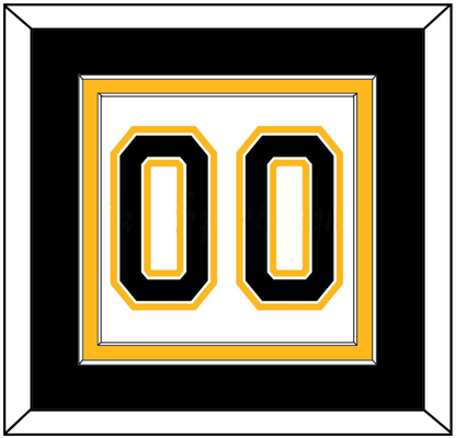 Boston Number (Back) - Road White (2007-2017) - Signature Tier 3