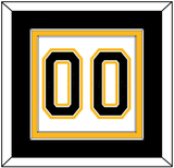 Boston Number (Back) - Road White (2007-2017) - Double Mat 3