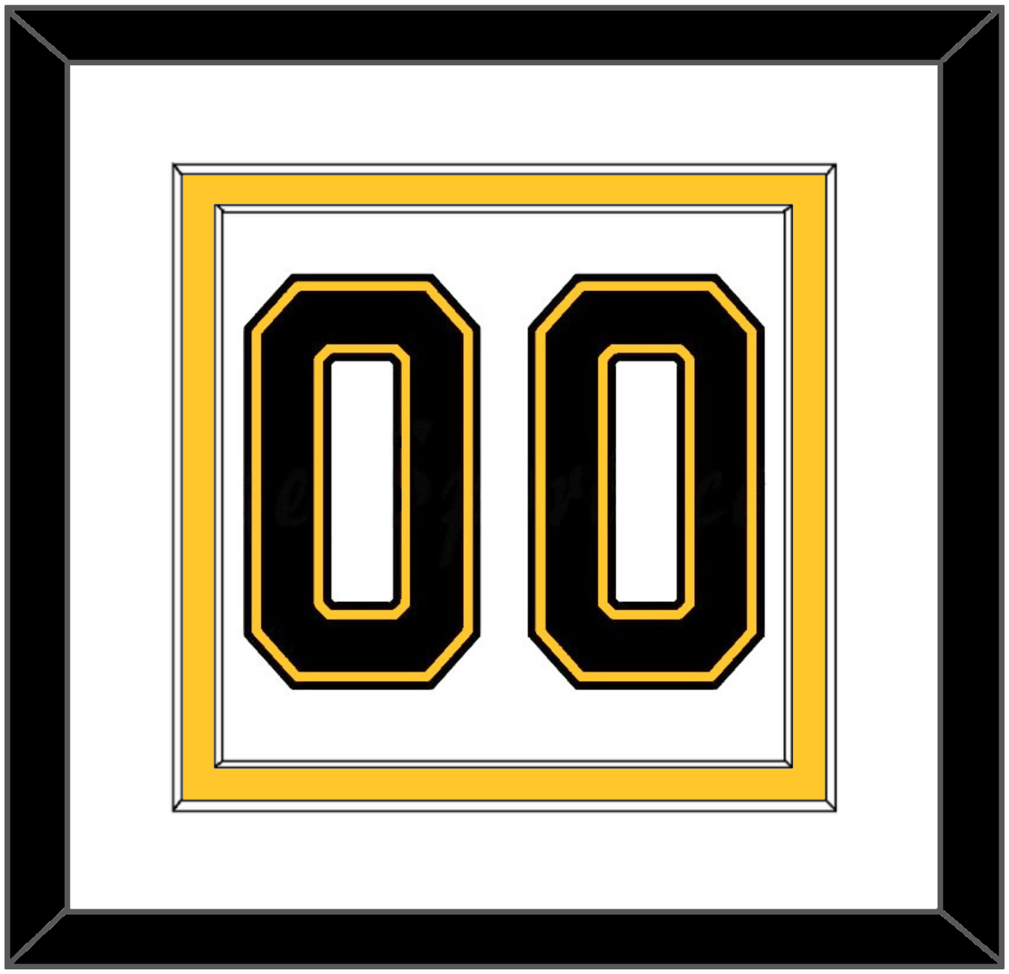 Boston Number (Back) - Home/Road White (1995-2007) - Signature Tier 1