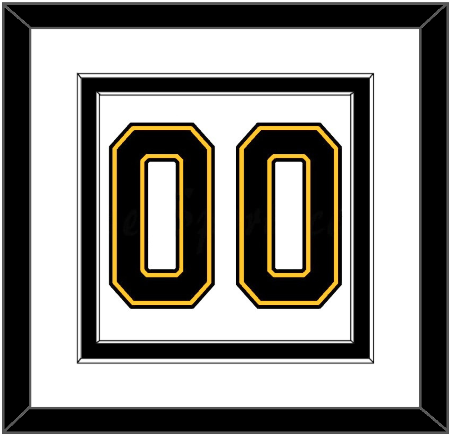 Boston Number (Back) - Home/Road White (1995-2007) - Signature Tier 2