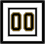 Boston Number (Back) - Home/Road White (1995-2007) - Double Mat 2