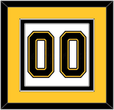 Boston Number (Back) - Home/Road White (1995-2007) - Double Mat 4