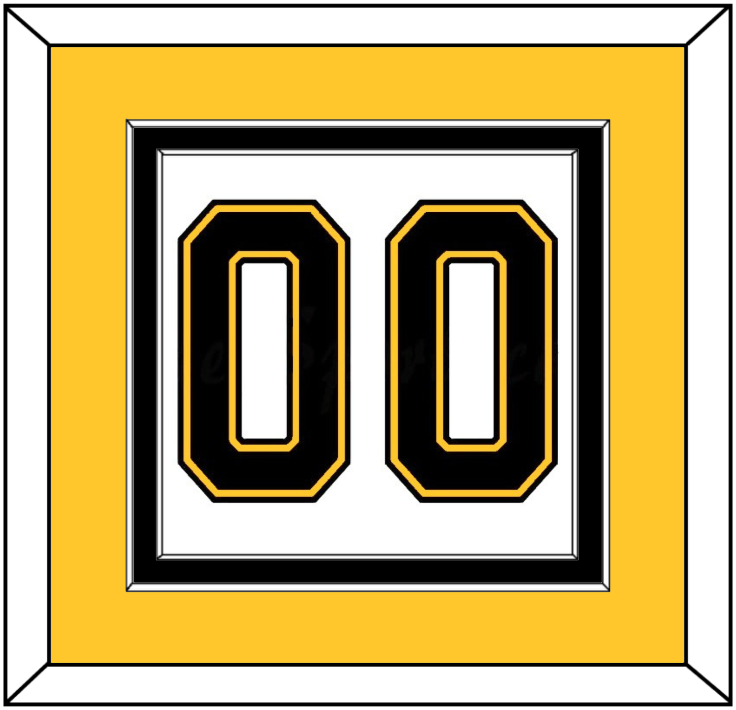 Boston Number (Back) - Home/Road White (1995-2007) - Signature Tier 4