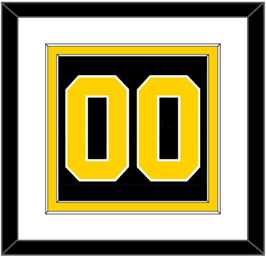 Boston Number (Back) - Road Black (1981-1995) - Signature Tier 1