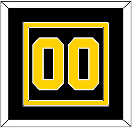 Boston Number (Back) - Road Black (1981-1995) - Signature Tier 2