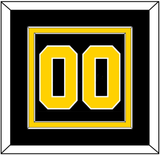 Boston Number (Back) - Road Black (1981-1995) - Double Mat 2